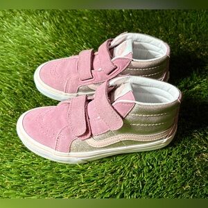Girls Mid Top Vans Size 2Y